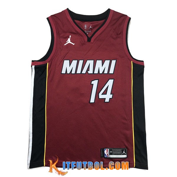 Camisetas Miami Heat (HERRO #14) 2023/24 Rojo -03