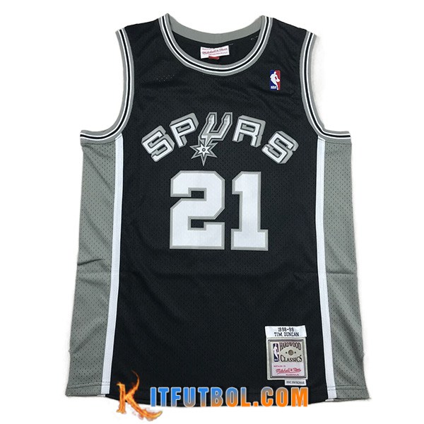 Camisetas San Antonio Spurs (DUNCAN #21) 2023/24 Negro