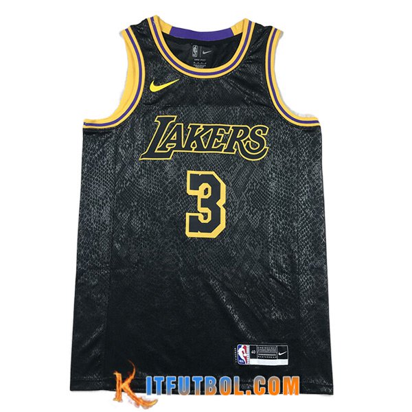 Camisetas Los Angeles Lakers (DAVIS #3) 2023/24 Negro