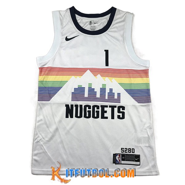 Camisetas Denver Nuggets (PORTER JR. #1) 2023/24 Blanco -02