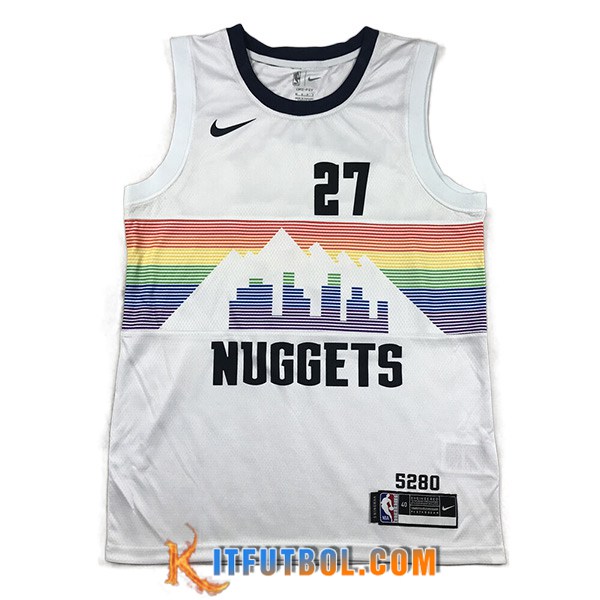 Camisetas Denver Nuggets (MURRAY #27) 2023/24 Blanco -02