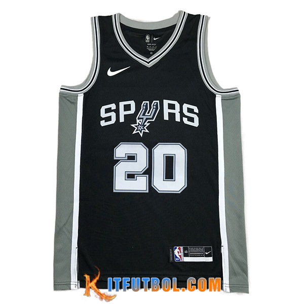 Camisetas San Antonio Spurs (GINOBILI #20) 2023/24 Negro