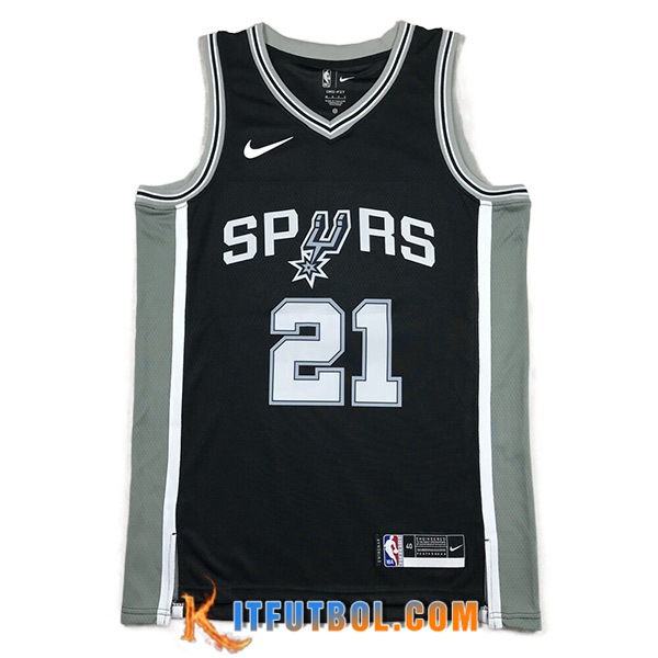 Camisetas San Antonio Spurs (DUNCAN #21) 2023/24 Negro -02