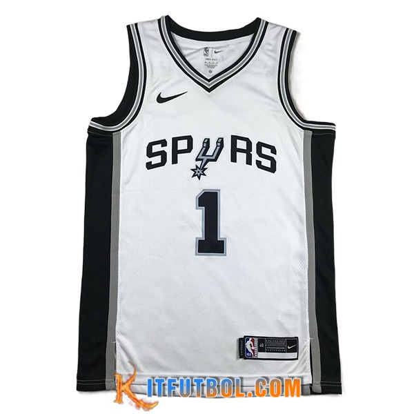 Camisetas San Antonio Spurs (WEMBANYAMA #1) 2023/24 Blanco -02