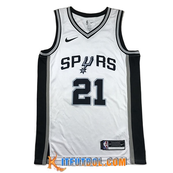 Camisetas San Antonio Spurs (DUNCAN #21) 2023/24 Blanco -02