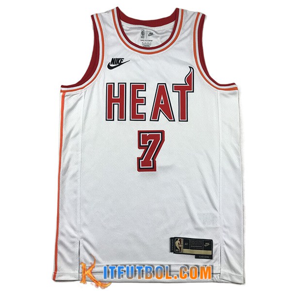 Camisetas Miami Heat (LOWRY #7) 2023/24 Blanco -02