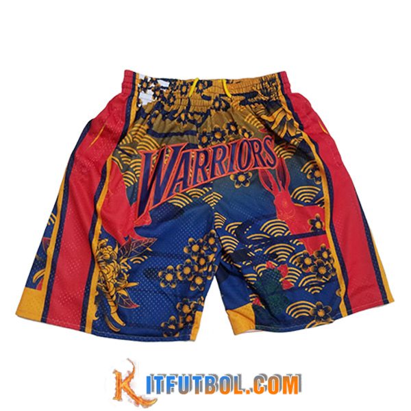 Cortos NBA Golden State Warriors 2023/24 Rojo/Amarillo/Azul