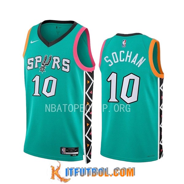 Camisetas San Antonio Spurs (SOCHAN #10) 2023/24 Verde