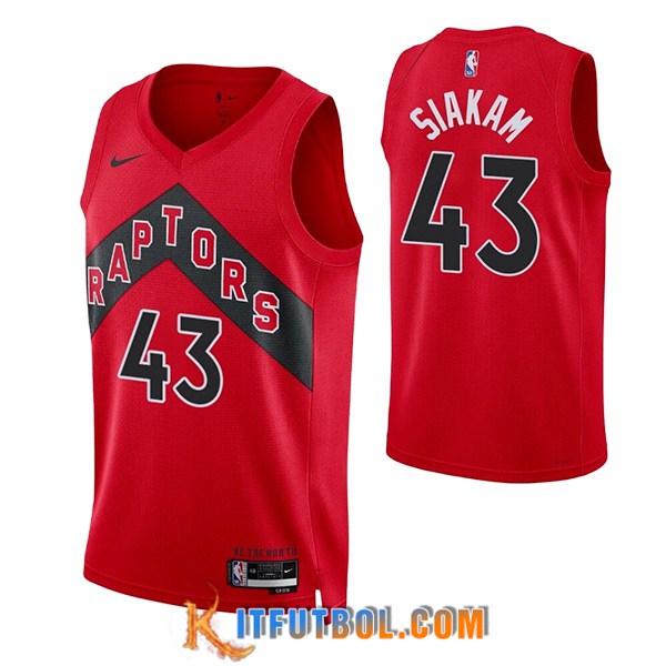 Camisetas Toronto Raptors (SIAKAM #43) 2023/24 Rojo