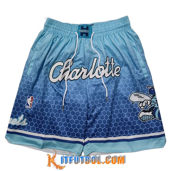 Cortos NBA Charlotte Hornets 2023/24 Azul Claro