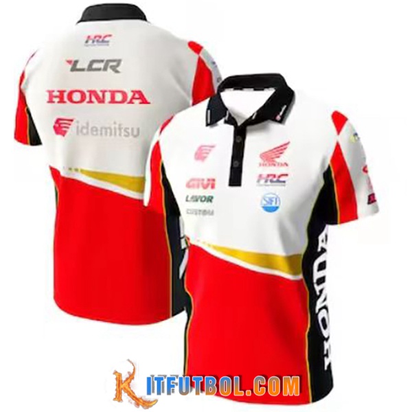 Polo F1 Honda Team Blanco/Rojo 2023