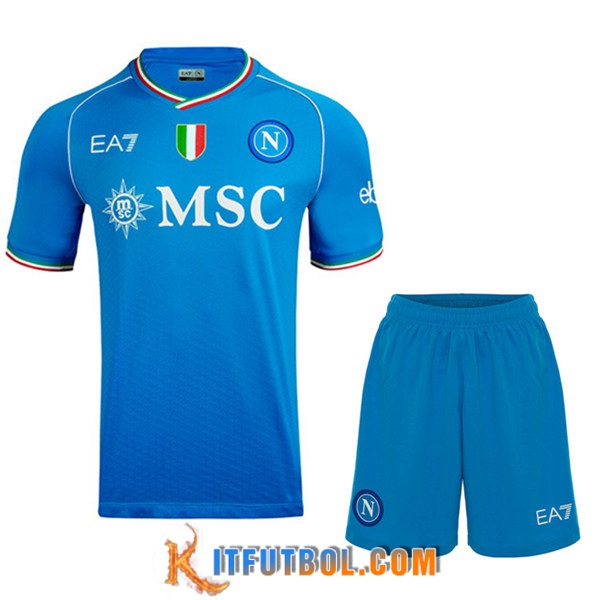 Camisetas Futbol SSC Napoli Primera + Cortos 2023/2024