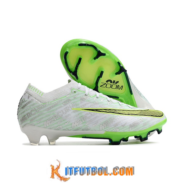 Nike Botas De Fútbo Air Zoom Mercurial Vapor 15 Elite Xxv FG Blanco/Verde