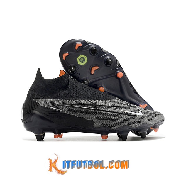 Nike Botas De Fútbol Phantom- GX Elite DF Link SG Anti Clog Negro/Gris
