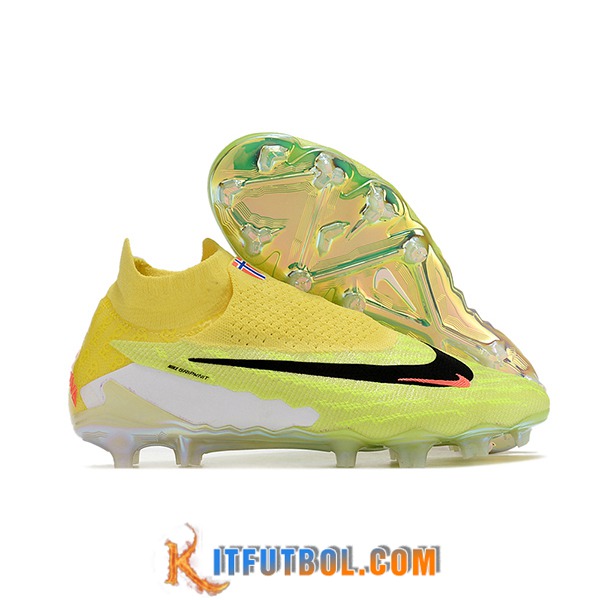 Nike Botas De Fútbol Phantom GX Elite Link PRO SG Anti Clog Amarillo -02