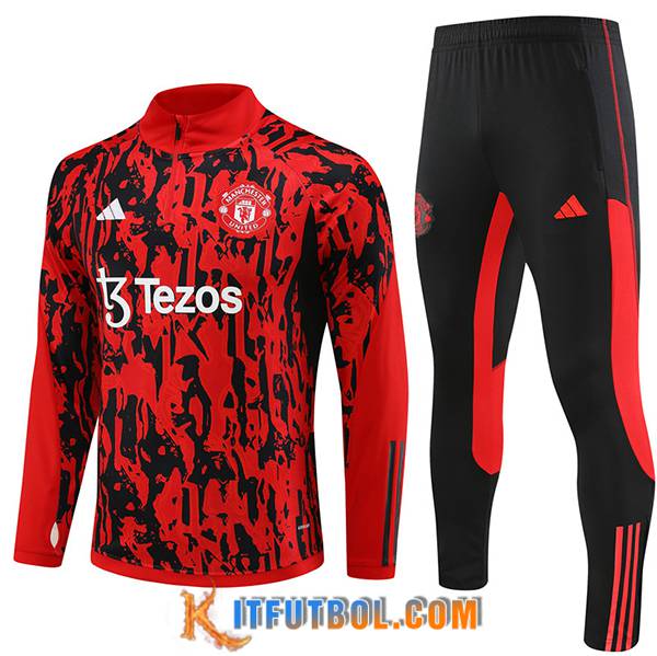Chandal Equipos De Futbol Manchester United Rojo/Negro 2023/2024