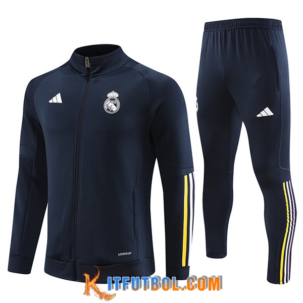 Chandal Equipos De Futbol - Chaqueta Real Madrid Azul marino 2023/2024