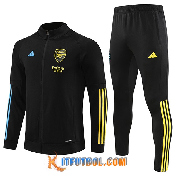 Chandal Equipos De Futbol - Chaqueta Arsenal Negro 2023/2024 -02