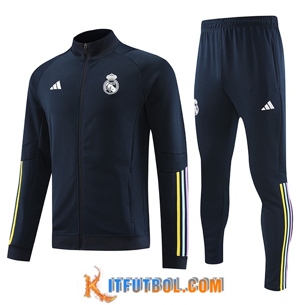 Chandal Equipos De Futbol - Chaqueta Real Madrid Azul Claro 2023/2024