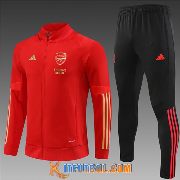 Chandal Equipos De Futbol - Chaqueta Arsenal Ninos Rojo 2023/2024