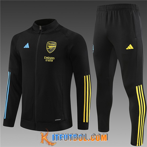 Chandal Equipos De Futbol - Chaqueta Arsenal Ninos Negro 2023/2024