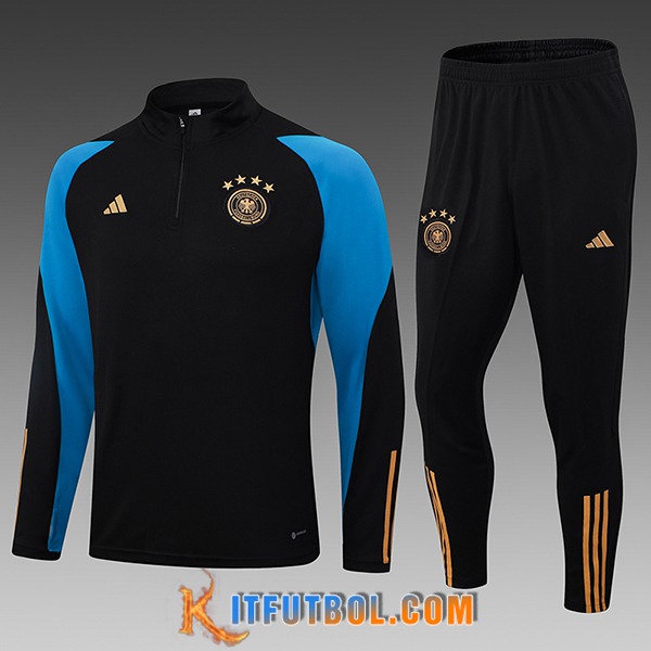Chandal Equipos De Futbol Alemania Ninos Negro 2023/2024 -02