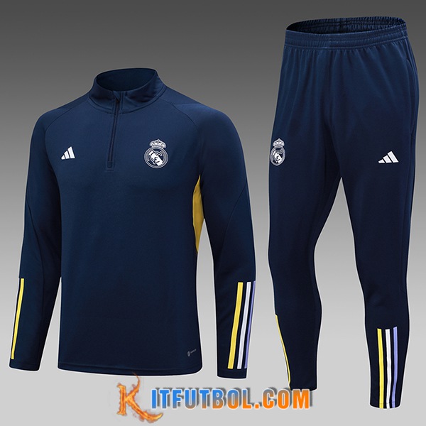 Chandal Equipos De Futbol Real Madrid Ninos Azul marino 2023/2024 -02