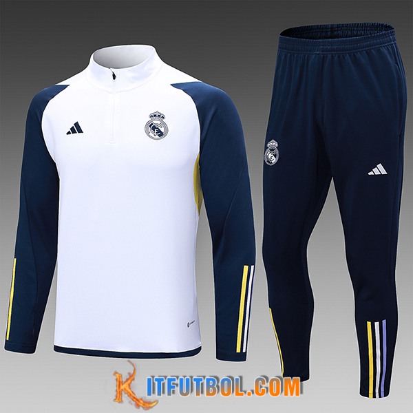 Chandal Equipos De Futbol Real Madrid Ninos Blanco 2023/2024 -03