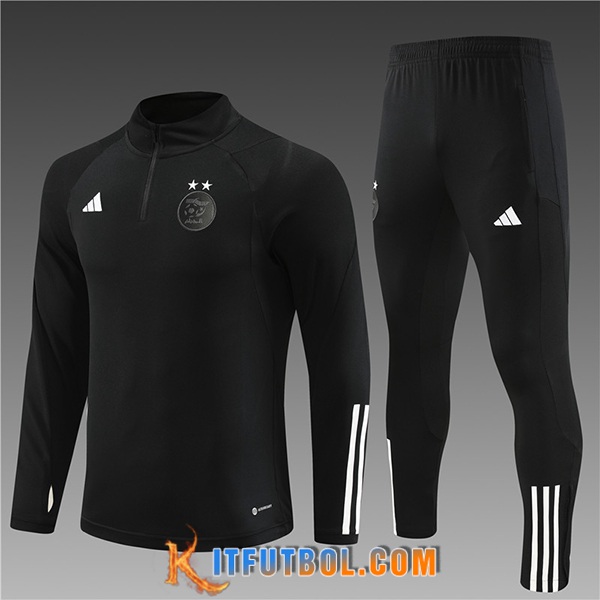 Chandal Equipos De Futbol Argelia Ninos Negro 2023/2024 -02