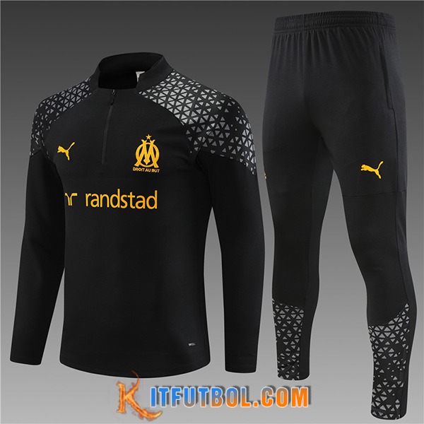 Chandal Equipos De Futbol Marsella Ninos Negro 2023/2024 -02
