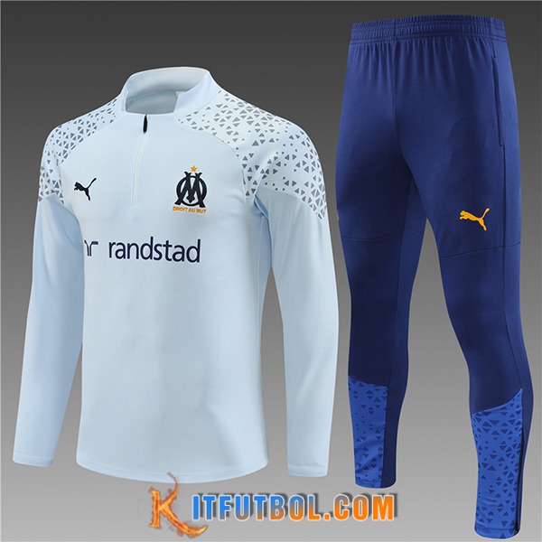 Chandal Equipos De Futbol Marsella Ninos Gris Claro 2023/2024