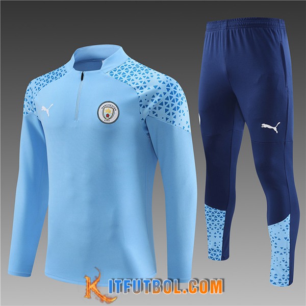 Chandal Equipos De Futbol Manchester City Ninos Azul Claro 2023/2024 -02