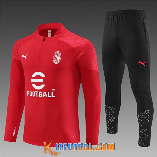 Chandal Equipos De Futbol AC Milan Ninos Rojo 2023/2024 -02