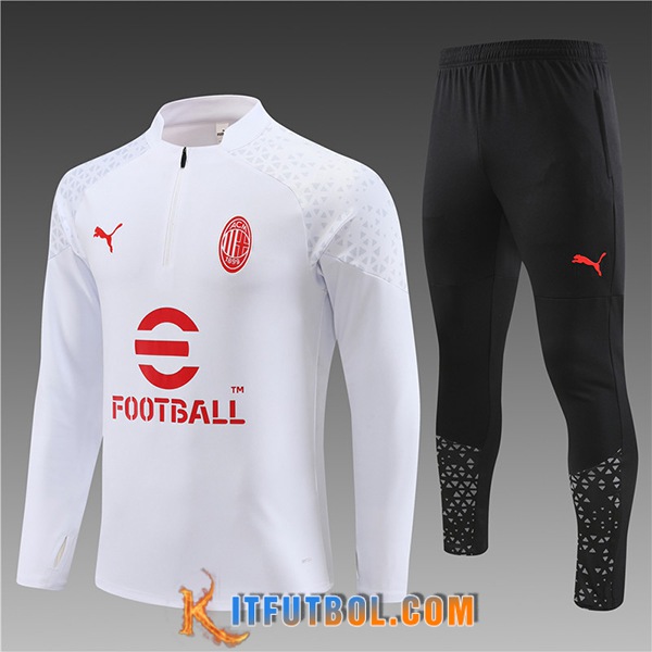 Chandal Equipos De Futbol AC Milan Ninos Blanco 2023/2024