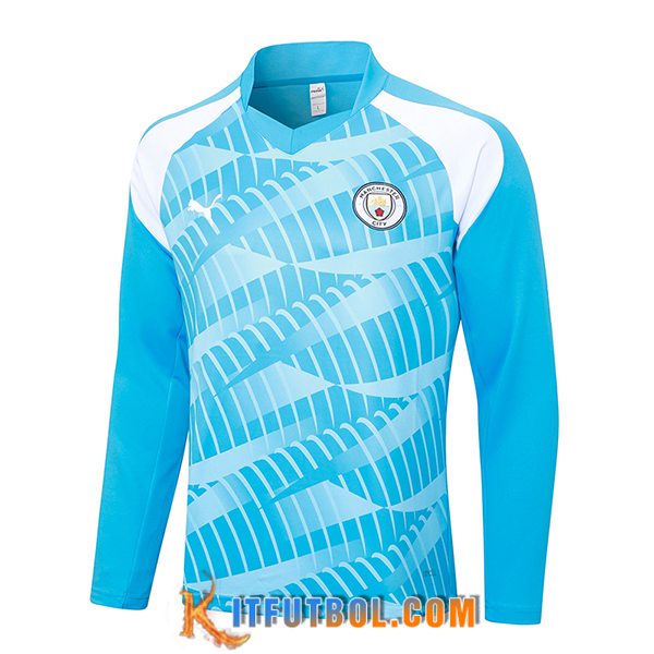Sudadera De Entrenamiento Manchester City Azul 2023/2024