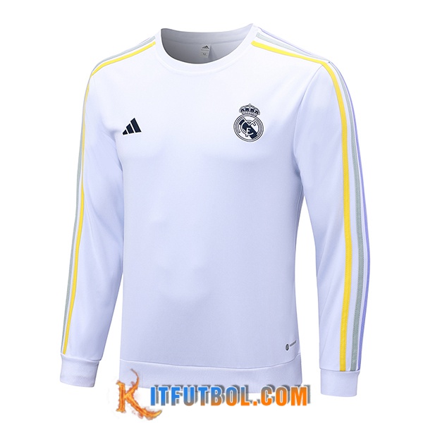 Sudadera De Entrenamiento Real Madrid Blanco 2023/2024 -03