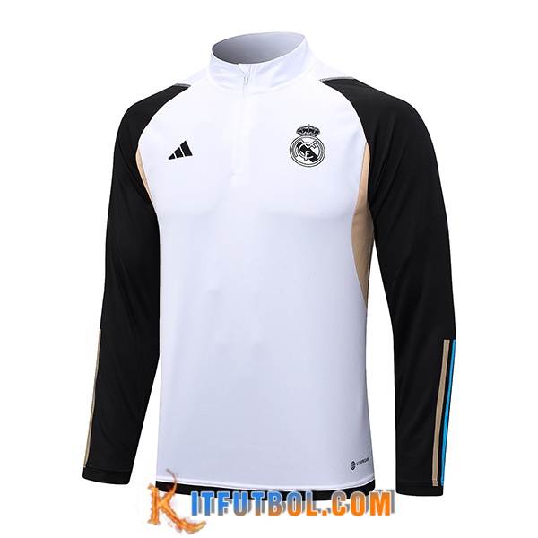 Sudadera De Entrenamiento Real Madrid Blanco 2023/2024 -02