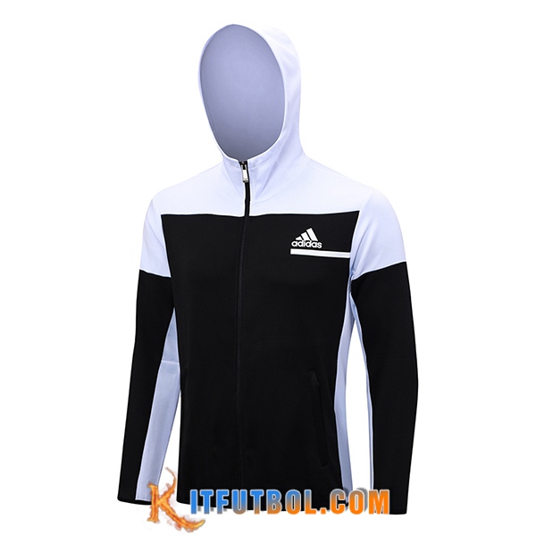 Chaqueta Con Capucha Adidas Negro/Blanco 2023/2024