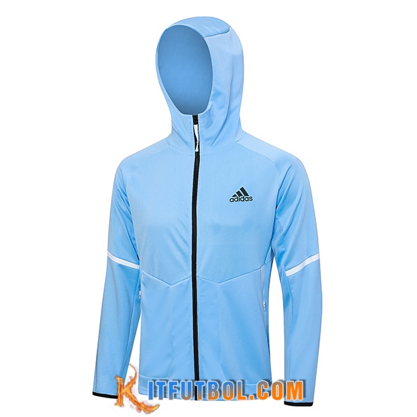 Chaqueta Con Capucha Adidas Azul Claro 2023/2024