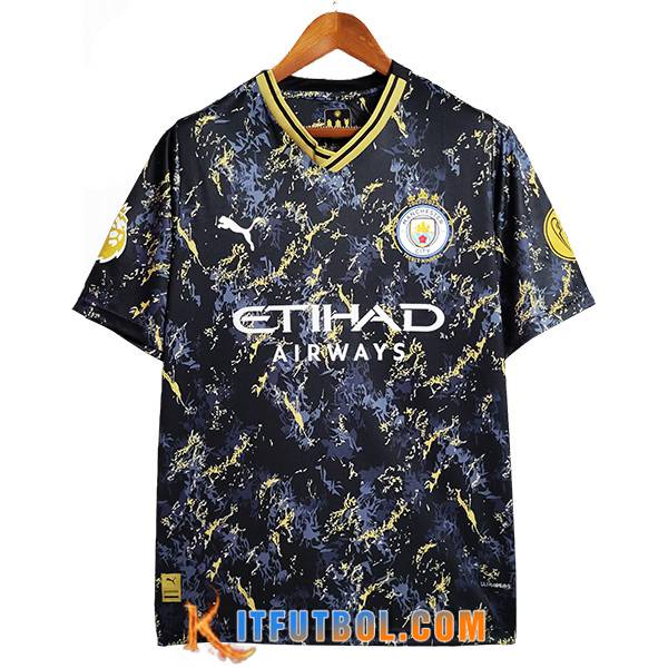 Camisetas De Futbol Manchester City Special Edition Negro/Amarillo 2023/2024