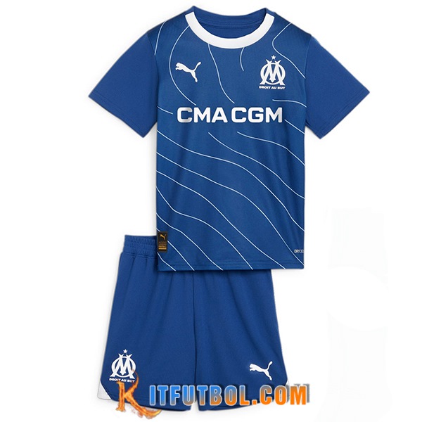 Camisetas De Futbol Marsella Ninos Segunda 2023/2024