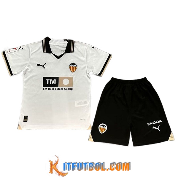 Camisetas De Futbol Valencia CF Ninos Primera 2023/2024