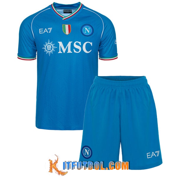 Camisetas De Futbol SSC Napoli Ninos Primera 2023/2024