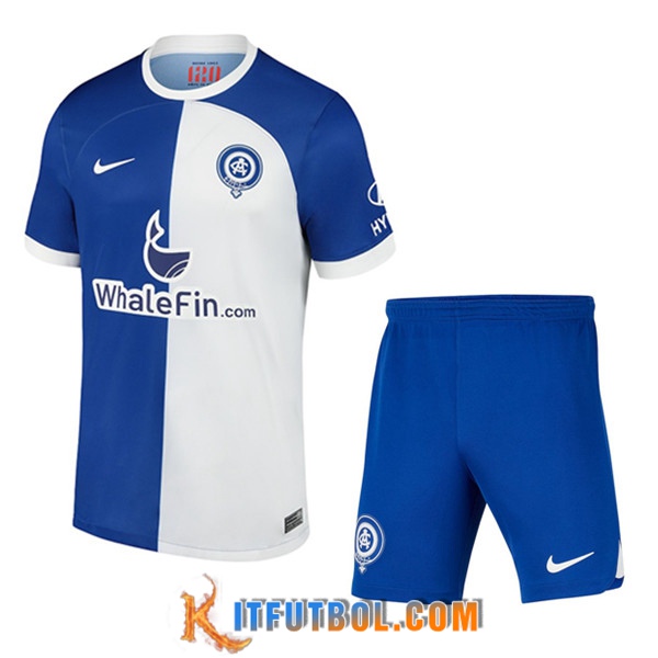 Nueva Camisetas De Futbol Atletico Madrid Ninos Segunda 2023/2024