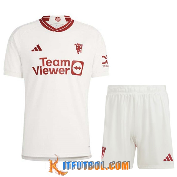 Camisetas Futbol Manchester United Tercera + Cortos 2023/2024