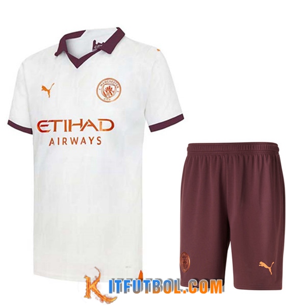 Camisetas Futbol Manchester City Segunda + Cortos 2023/2024