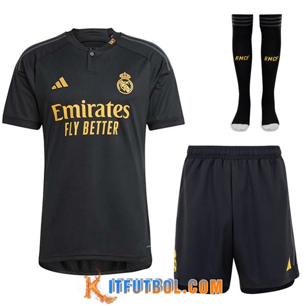 Camisetas Futbol Real Madrid Tercera (Cortos + Calcetines) 2023/2024