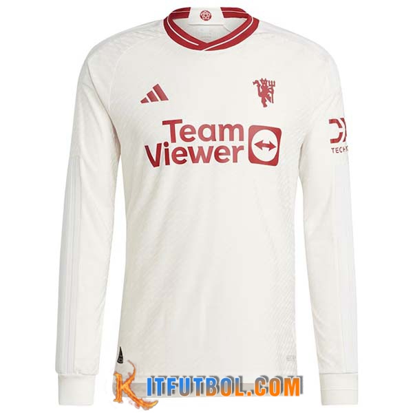 Camisetas De Futbol Manchester United Tercera Manga Larga 2023/2024