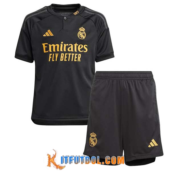 Camisetas De Futbol Real Madrid Ninos Tercera 2023/2024
