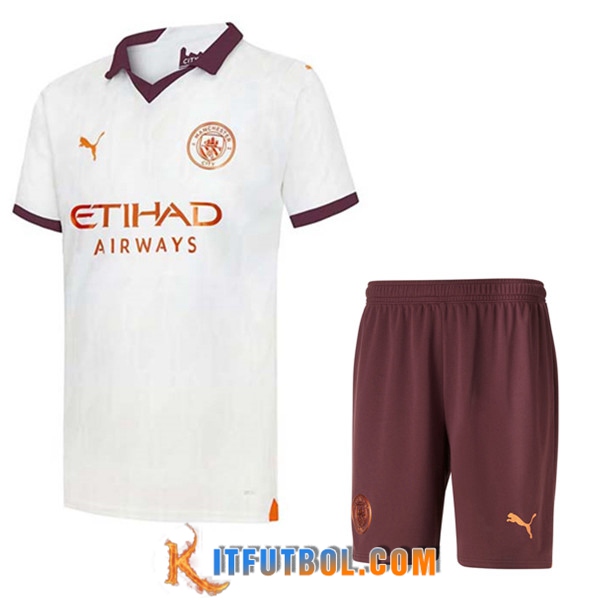 Camisetas De Futbol Manchester City Ninos Segunda 2023/2024